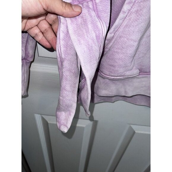 SUNDRY for Evereve Mineral Wash Hoodie Pullover Sweatshirt Sz 0 X-Small - Picture 4 of 9